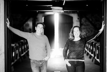 Winemaker, Andy Erickson and Jessica Tarpy Shaheen